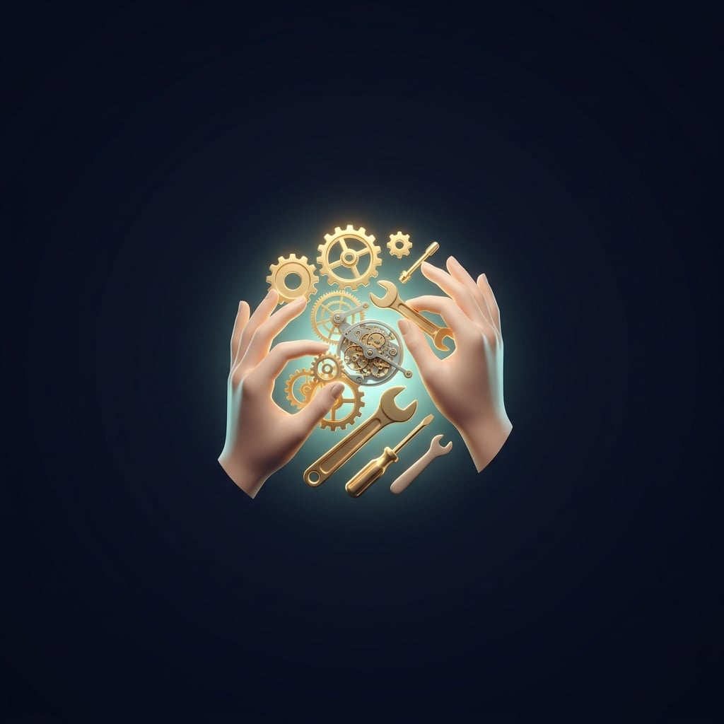 Illustration representing the Skills dimension of a competency